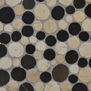 Mosaic Miro Production Round Dia M Biancone Silva Mosaici Mosaici per pareti Pavimenti da esterno Pavimenti in pietra naturale Pietra naturale Vetro: mosaici