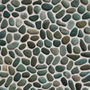 Mosaic Miro Production Beachstone Dia S Green Mosaïques Mosaïques murales Pierre naturelle Revêtements de sols extérieur Sols en pierre naturelle