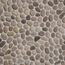 Mosaic Miro Production Beachstone Dia S Light Grey Mosaïques Mosaïques murales Pierre naturelle Revêtements de sols extérieur Sols en pierre naturelle