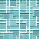 Original Style Limited Random Pattern Clear Mixed Huron Glass Glass: mosaics Wall mosaics