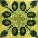 Dominic Crinson Yellow Glitz 4 Ceramic Wall tiles