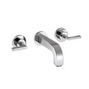 Axor Citterio 3-Hole Basin Mixer for concealed installation with lever handles escutcheons and spout 162mm DN15 wall mounting Hansgrohe