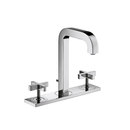 Axor Citterio 3-Hole Basin Mixer with cross handles plate and spout 140mm DN15 Hansgrohe