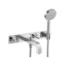 Axor Citterio 3-Hole Bath Mixer with lever handles and plate DN15 Hansgrohe