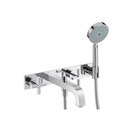 Axor Citterio 3-Hole Bath Mixer with cross handles and plate DN15 Hansgrohe