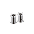 Axor Citterio 2-Hole Thermostatic Rim-Mounted Bath Mixer with cross handles DN15 Hansgrohe