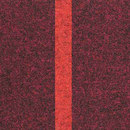 stripe red black melange - red melange acousticpearls