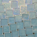 Oceanside Glasstile Facets Pinwheel Field Tile Pattern Materiale: Vetro Mosaici per pareti