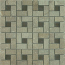 AKDO Fusion Target Pistachio Green Materiale: Pietra naturale Materiale: Vetro Mosaici per pareti