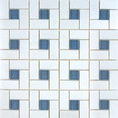 AKDO Fusion Target Thassos Materiale: Pietra naturale Materiale: Vetro Mosaici per pareti