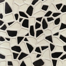 Savoia Italia S.p.a Gemme Del Golfo Bianco e Nero 34x34 Ceramica Mosaici Mosaici per pareti Pavimenti in ceramica Piastrelle per pareti Piastrelle per pavimenti Vetro: mosaici