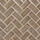 Tantrum Field 1" x 2" Brick Herringbone Sonoma Tilemakers