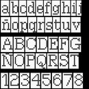 vitrogres Alphabet Negative Glass Wall mosaics
