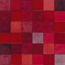 Studio Art Forza del Colore rosso Leder / Kunstleder Wandmosaike