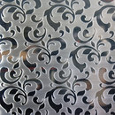 Inox Schleiftechnik Floral Carrelage de sol Carrelage mural Métal Métal: tôles/plaques Panneaux de sol Panneaux muraux Sols en métal