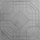 The Third Nature Central Cutout Tile Concrete / Cement Concrete/cement flooring Wall tiles