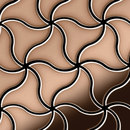 Alloy Ninja Copper Tiles Material: Metal Metal flooring Mosaics Wall mosaics