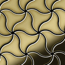 Alloy Ninja Brass Tiles Material: Metall Metallböden Mosaike Wandmosaike