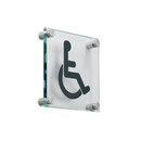 Planning Sisplamo Vidrio Glass pictogram Directional signage / Wayfinding Fittings Lettering / Symbols Symbols / Signs