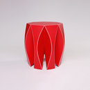 VIAL NOOK stool red Chairs / Stools / Benches Outdoor stools / poufs