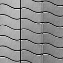 Alloy Flux Stainless Steel Brushed Finish Materiale: Metallo Mosaici Mosaici per pareti Pavimenti in metallo