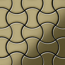Alloy Infinit Brass Tiles Matériau: Métal Mosaïques Mosaïques murales Sols en métal