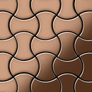 Alloy Infinit Copper Tiles Metal Metal flooring Mosaics Wall mosaics