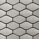 Alloy Karma Stainless Steel Brushed Finish Métal Mosaïques Mosaïques murales Sols en métal