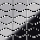 Alloy Kismet & Karma Stainless Steel Mirror Polished Finish Métal Mosaïques Mosaïques murales Sols en métal