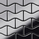 Alloy Kismet Stainless Steel Mirror Polished Finish Metal Metal flooring Mosaics Wall mosaics