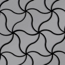 Alloy Ninja Stainless Steel 2B Finish Materiale: Metallo Mosaici Mosaici per pareti Pavimenti in metallo