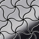 Alloy Ninja Stainless Steel Mirror Polished Finish Matériau: Métal Mosaïques Mosaïques murales Sols en métal
