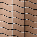 Alloy Flux Titanium Amber Brushed Tiles
