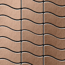 Alloy Flux Titanium Amber Brushed Tiles Materiale: Metallo Mosaici Mosaici per pareti Pavimenti in metallo