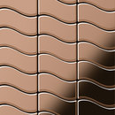Alloy Flux Titanium Amber Mirror Tiles Materiale: Metallo Mosaici Mosaici per pareti Pavimenti in metallo