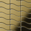 Alloy Flux Titanium Gold Mirror Tiles Metal Metal flooring Mosaics Wall mosaics