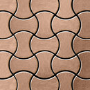 Alloy Infinit Titanium Amber Brushed Tiles Métal Mosaïques Mosaïques murales Sols en métal