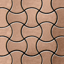 Alloy Infinit Titanium Amber Brushed Tiles Materiale: Metallo Mosaici Mosaici per pareti Pavimenti in metallo