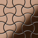 Alloy Infinit Titanium Amber Mirror Tiles Metal Metal flooring Mosaics Wall mosaics