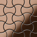 Alloy Infinit Titanium Amber Mirror Tiles Materiale: Metallo Mosaici Mosaici per pareti Pavimenti in metallo