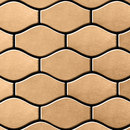 Alloy Karma Titanium Amber Brushed Tiles Metal Metal flooring Mosaics Wall mosaics
