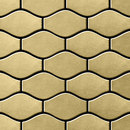 Alloy Karma Titanium Amber Brushed Tiles Materiale: Metallo Mosaici Mosaici per pareti Pavimenti in metallo