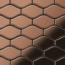 Alloy Karma Titanium Amber Mirror Tiles Metal Metal flooring Mosaics Wall mosaics