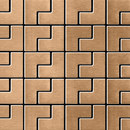Kink Titanium Amber Brushed Tiles Alloy