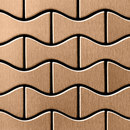 Alloy Kismet Titanium Amber Brushed Tiles Materiale: Metallo Mosaici Mosaici per pareti Pavimenti in metallo