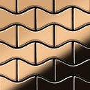 Alloy Kismet Titanium Amber Mirror Tiles Materiale: Metallo Mosaici Mosaici per pareti Pavimenti in metallo