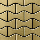 Alloy Kismet Titanium Gold Brushed Tiles Metal Metal flooring Mosaics Wall mosaics