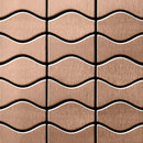 Alloy Kismet & Karma Titanium Amber Brushed Tiles Materiale: Metallo Mosaici Mosaici per pareti Pavimenti in metallo