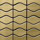 Alloy Kismet & Karma Titanium Gold Brushed Tiles Metal Metal flooring Mosaics Wall mosaics