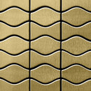 Alloy Kismet & Karma Titanium Gold Brushed Tiles Materiale: Metallo Mosaici Mosaici per pareti Pavimenti in metallo